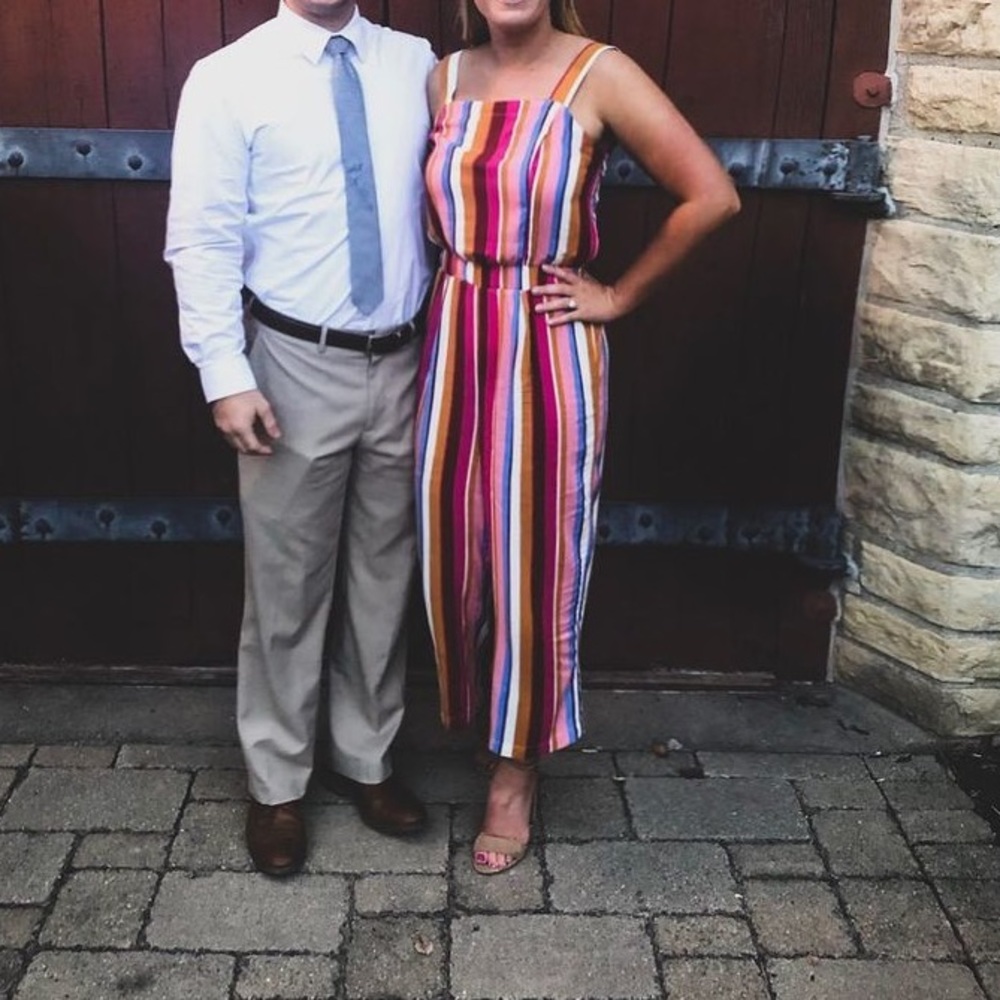 Striped romper